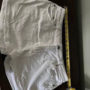White Denim Shorts